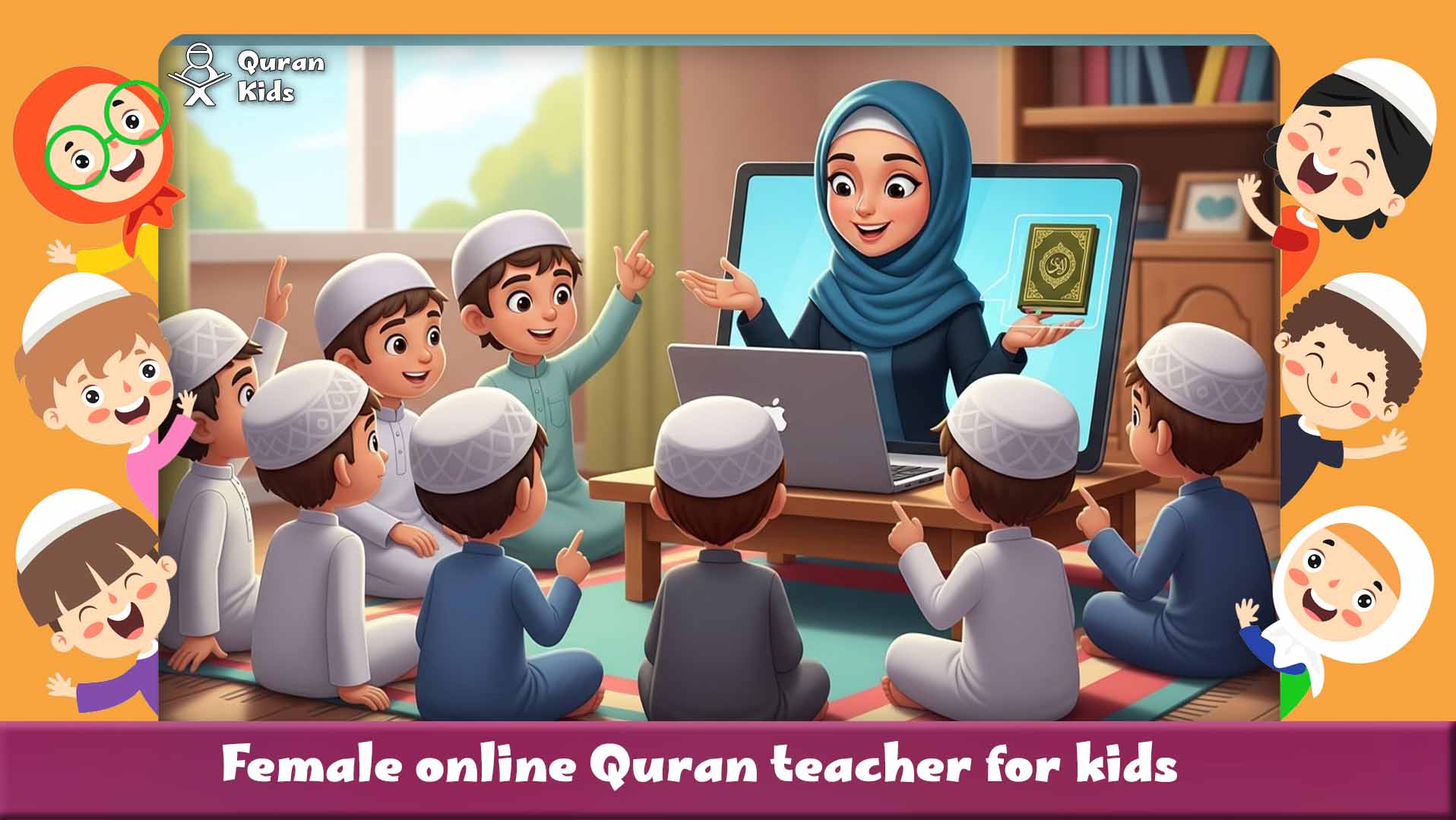 Female online Quran teacher for kids